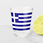 Patriotic Shot Glass With Flag Of Greece at Zazzle