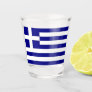 Patriotic shot glass with flag of Greece