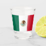 Patriotic shot glass with flag of Mexico