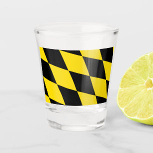 Patriotic shot glass with flag of Munich