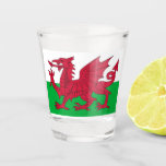 Patriotic Shot Glass With Flag Of Wales at Zazzle