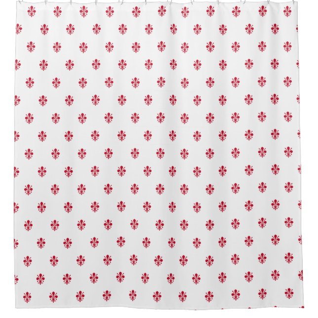 Patriotic Shower Curtain with Flag of Florence (Front)