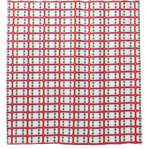 Patriotic Shower Curtain with Flag of Montreal