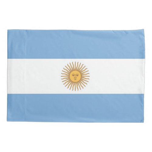 Patriotic Single Pillowcase flag of Argentina