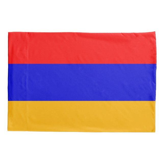 Patriotic Single Pillowcase flag of Armenia (Back)