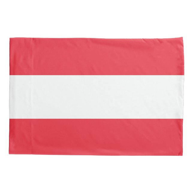Patriotic Single Pillowcase flag of Austria (Back)