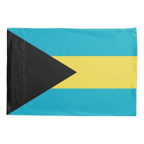 Patriotic Single Pillowcase flag of Bahamas