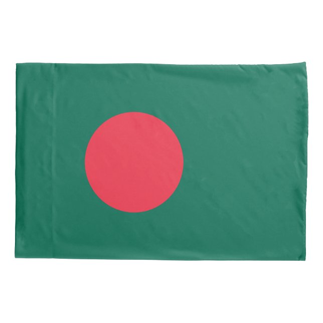 Patriotic Single Pillowcase flag of Bangladesh (Back)
