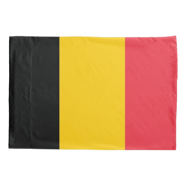 Patriotic Single Pillowcase flag of Belgium (Back)