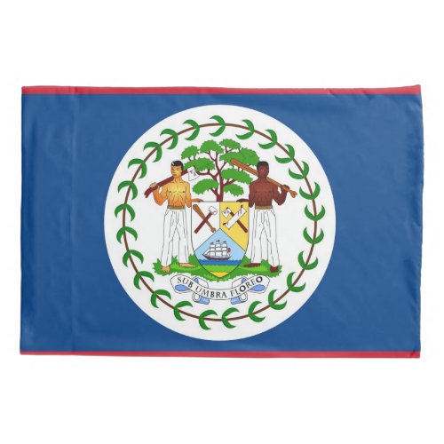 Patriotic Single Pillowcase flag of Belize