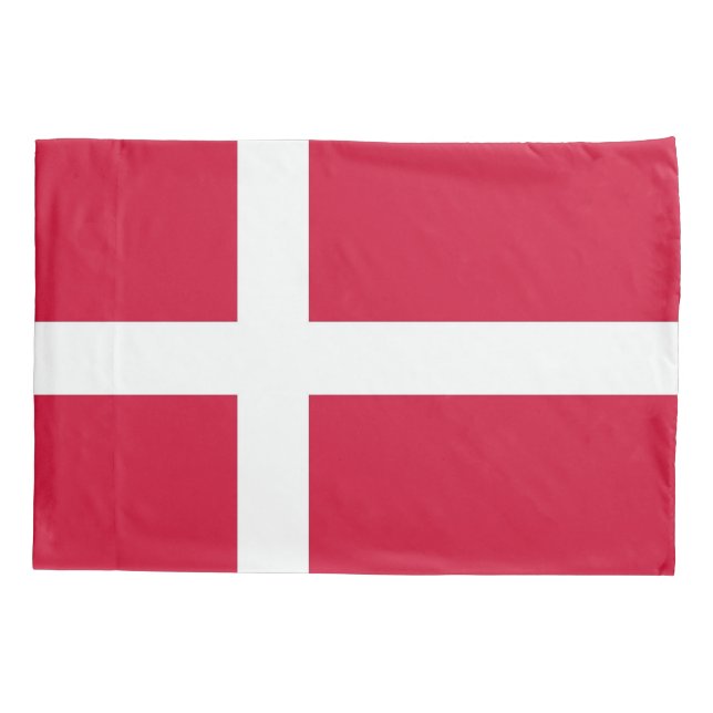 Patriotic Single Pillowcase flag of Denmark (Back)