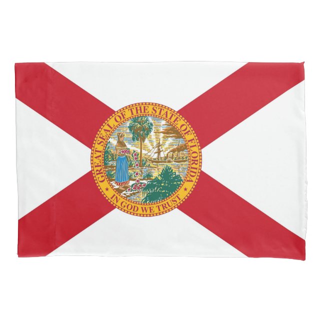 Patriotic Single Pillowcase flag of Florida (Front)