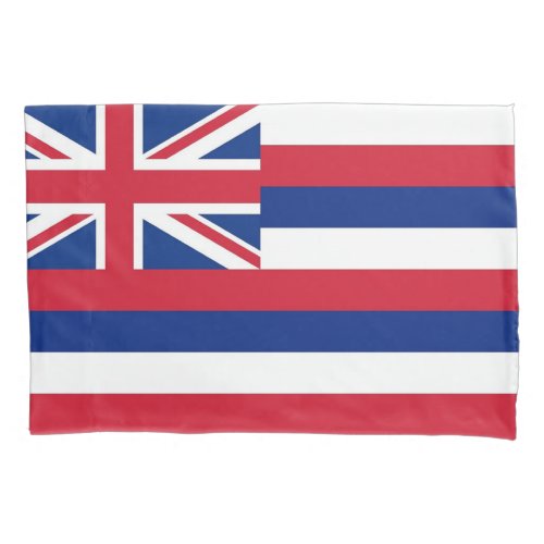 Patriotic Single Pillowcase flag of Hawaii USA