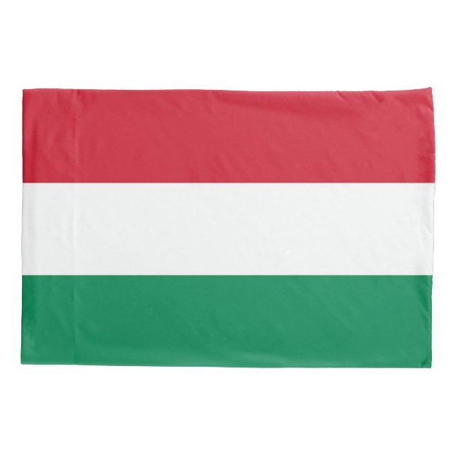 Patriotic Single Pillowcase flag of Hungary (Back)