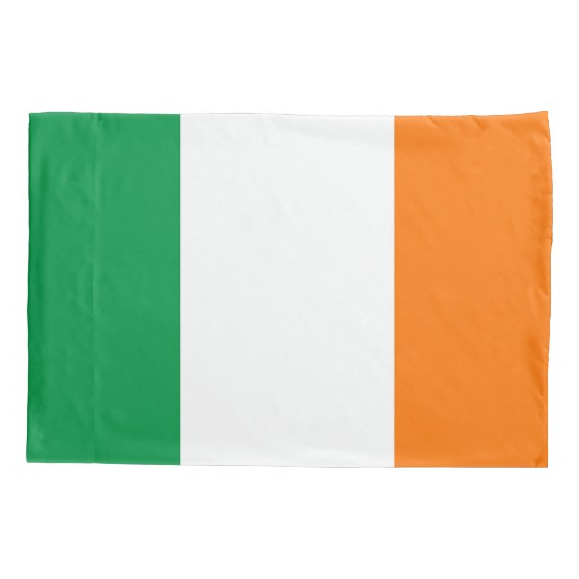 Patriotic Single Pillowcase flag of Ireland (Back)
