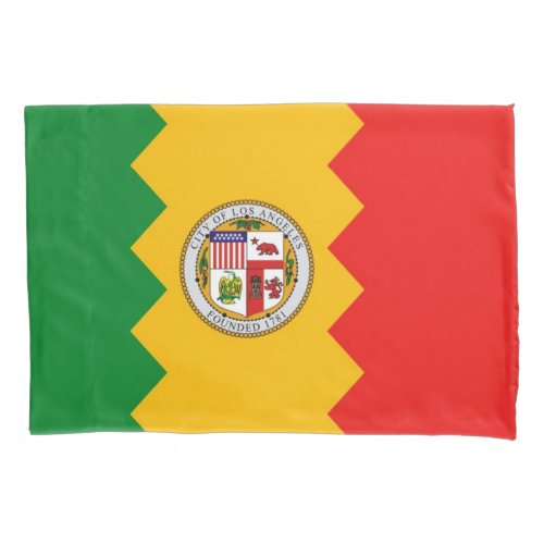 Patriotic Single Pillowcase flag of Los Angeles