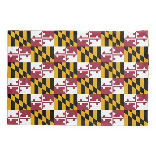 Patriotic Single Pillowcase flag of Maryland USA