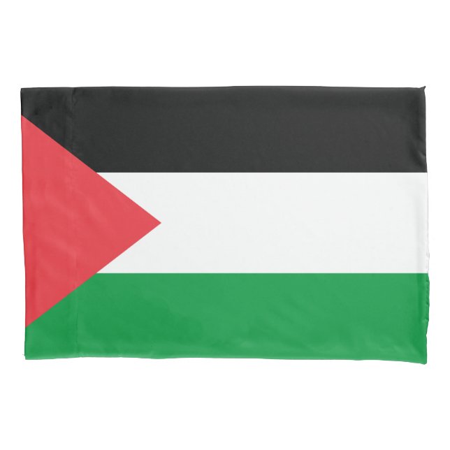 Patriotic Single Pillowcase flag of Palestine (Front)