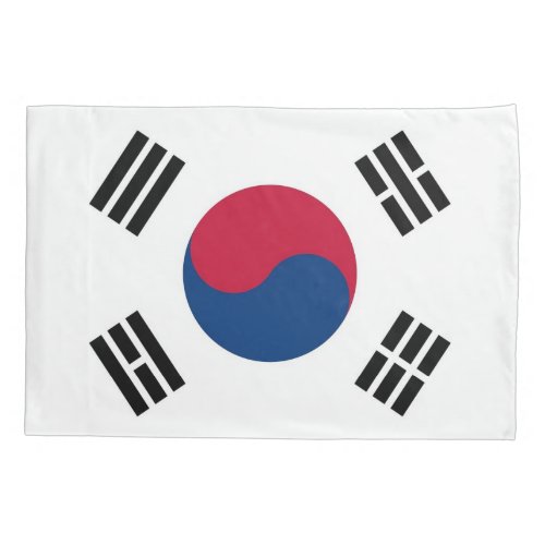 Patriotic Single Pillowcase flag of South Korea