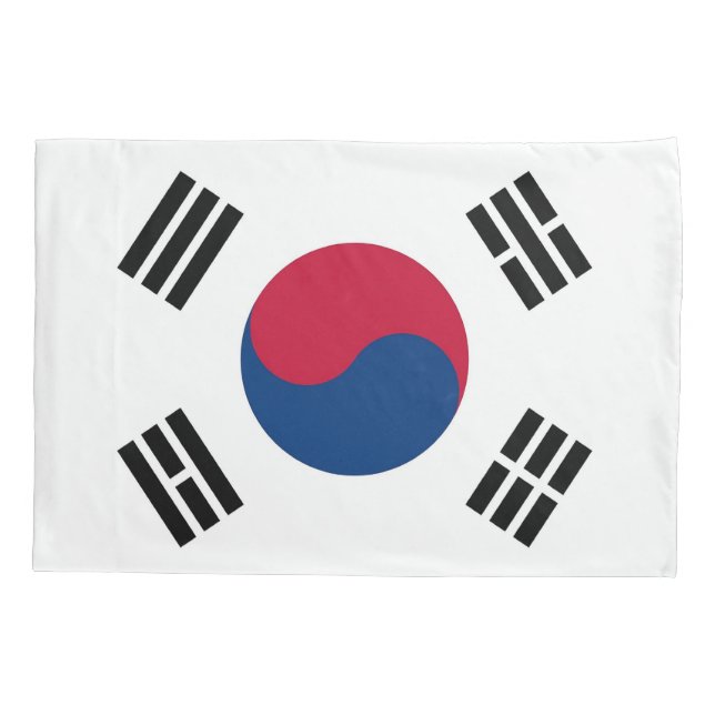 Patriotic Single Pillowcase flag of South Korea (Back)