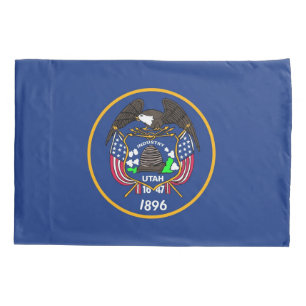 Patriotic Single Pillowcase flag of Utah
