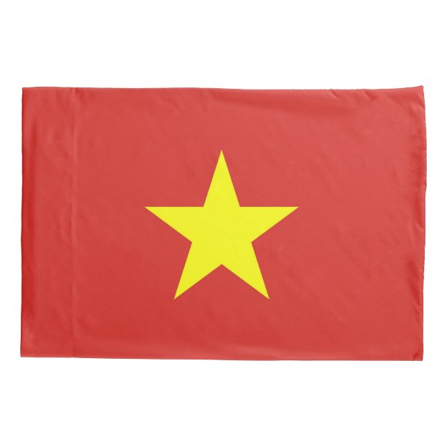 Patriotic Single Pillowcase flag of Vietnam (Back)
