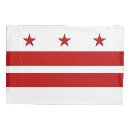 Patriotic Single Pillowcase flag of Washington DC