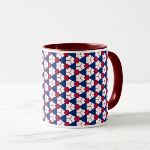 Patriotic Sip American Flag Color Theme Coffee Mug