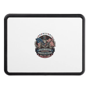 Patriotic Skeleton Cowboy Dark Patriot Skeleton &  Hitch Cover