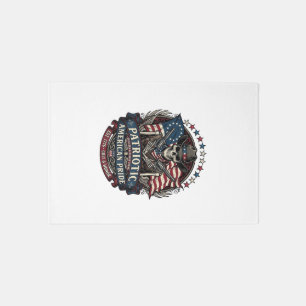 Patriotic Skeleton Cowboy Dark Patriot Skeleton & Rug