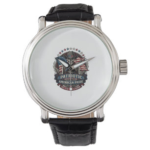 Patriotic Skeleton Cowboy Dark Patriot Skeleton & Watch