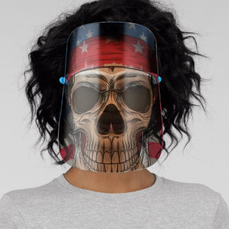 Patriotic Skull Face Mask