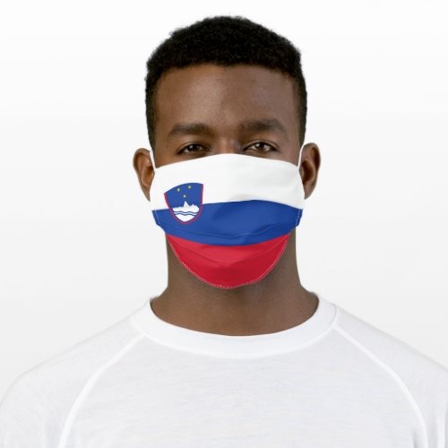 Patriotic Slovenia Flag Adult Cloth Face Mask