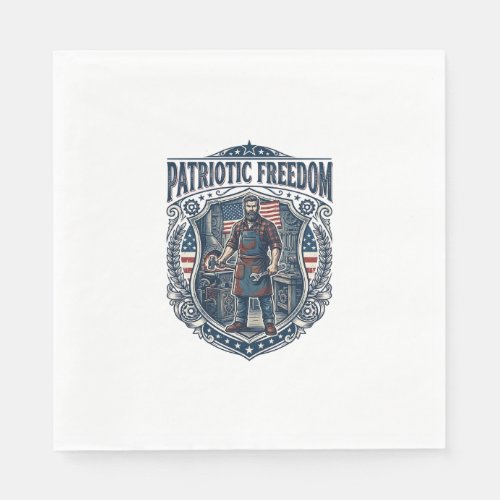 Patriotic Small Business Owner Napkins
