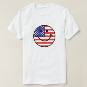 Patriotic Smiley Face T-Shirt