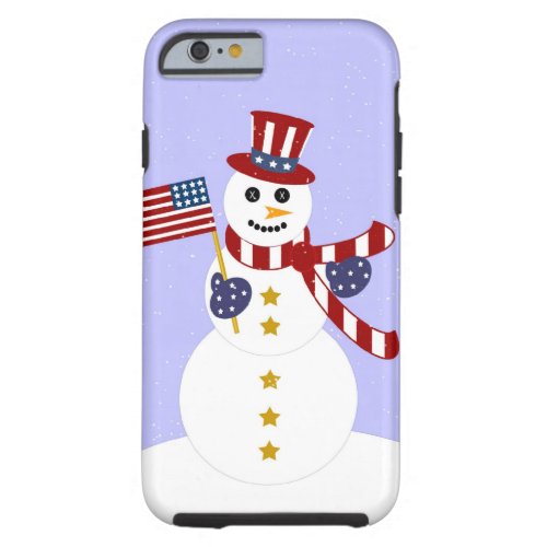 Patriotic Snowman iPhone 6 case
