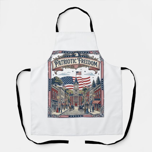 Patriotic Soap Maker Apron (Front)