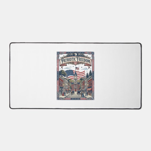 Patriotic Soap Maker Desk Mat (Front)