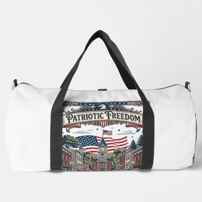 Patriotic Soap Maker Duffle Bag (Front)