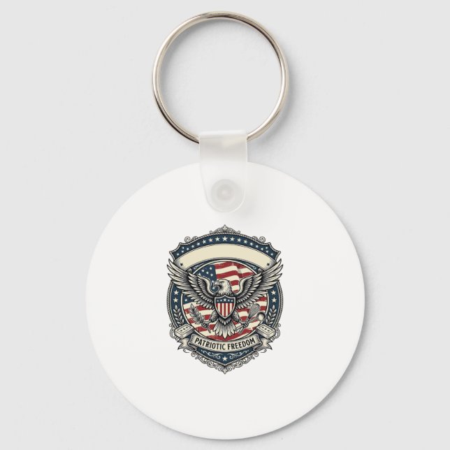 Patriotic Soap Maker  Keychain (Front)