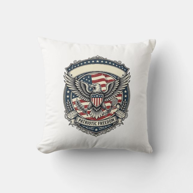 Patriotic Soap Maker  Throw Pillow (Front)