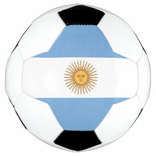 Patriotic Soccer Ball with Argentina Flag