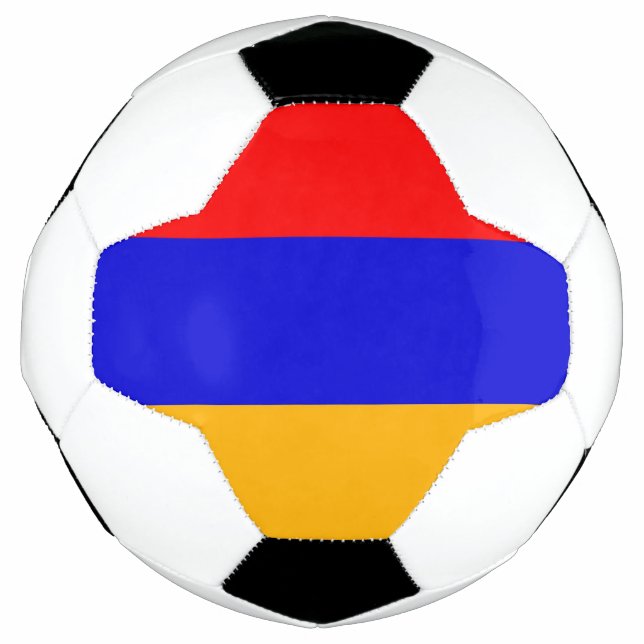 Patriotic Soccer Ball with Armenia Flag (Front)