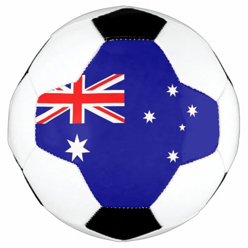 Patriotic Soccer Ball with Australia Flag