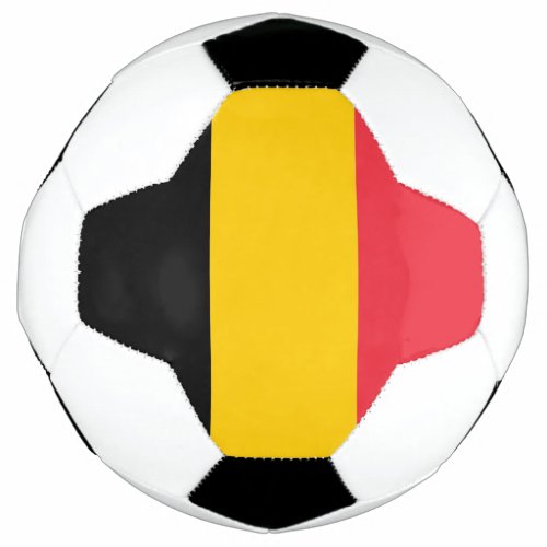 Patriotic Soccer Ball with Belgium Flag