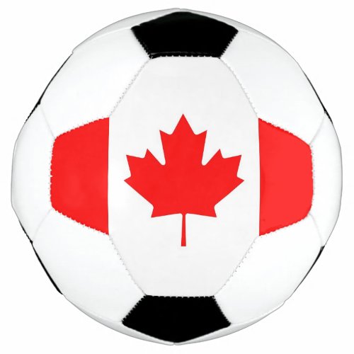 Patriotic Soccer Ball with Canada Flag