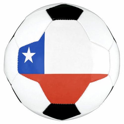 Patriotic Soccer Ball with Chile Flag