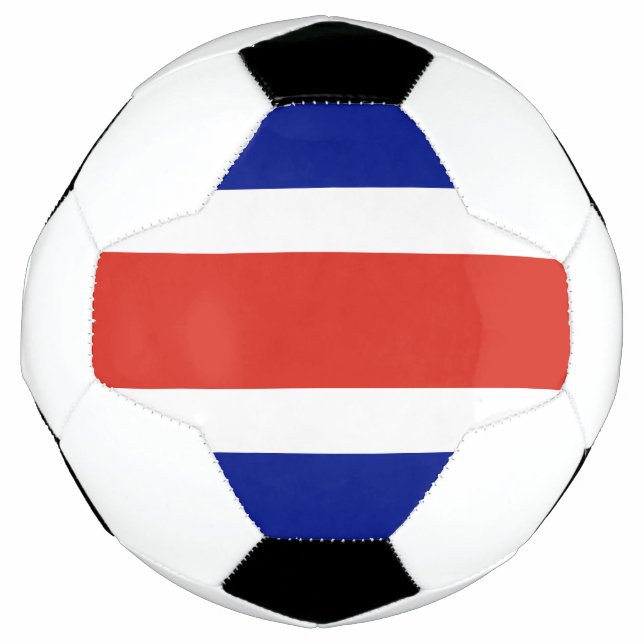 Patriotic Soccer Ball with Costa Rica Flag (Front)
