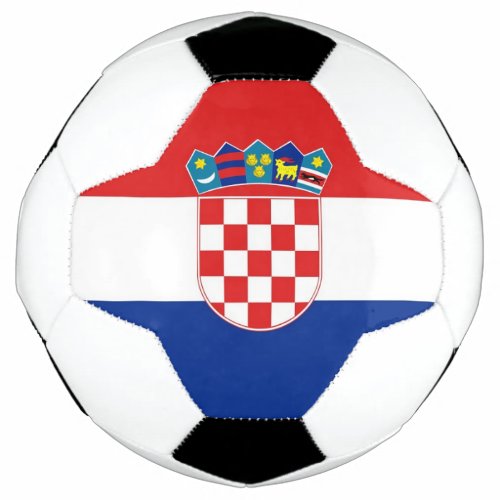 Patriotic Soccer Ball with Croatia Flag