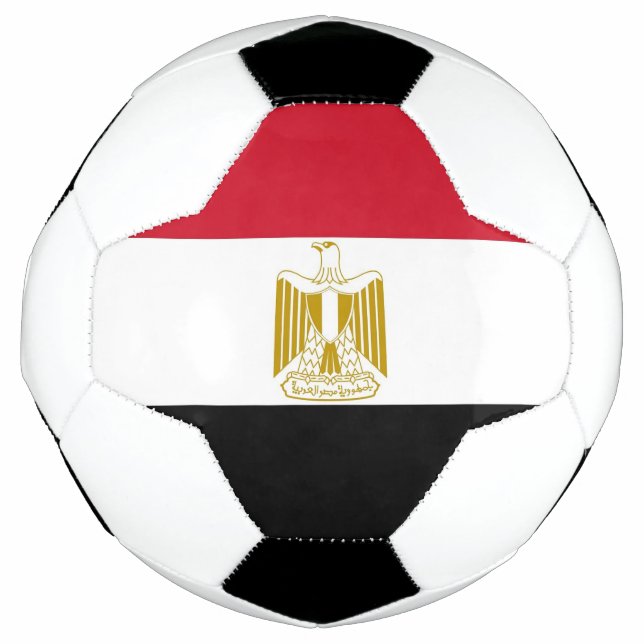 Patriotic Soccer Ball with Egypt Flag (Front)